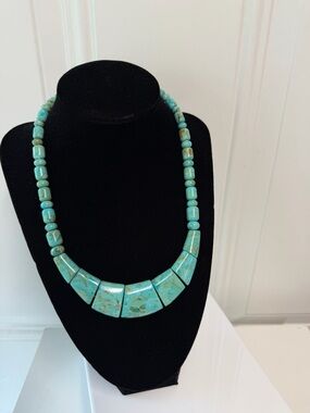 Jay King Mine Finds Turquoise Necklace .925